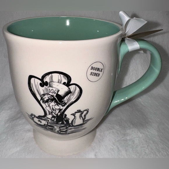 Rae Dunn Mad Hatter Alice In Wonderland Mug - Picture 1 of 4